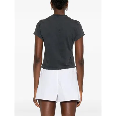 Alexander Wang T-shirt With Logo In Gray