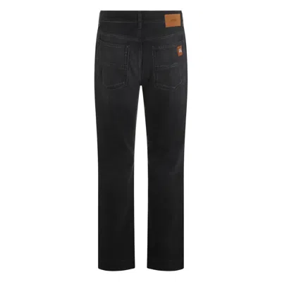 Amiri Straight Trousers With Five Pockets And Belt Loops In Black