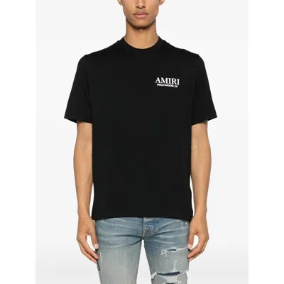 Amiri Tshirt Con Logo In Black