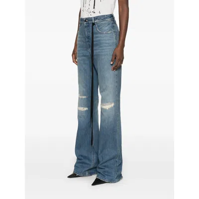Ann Demeulemeester Jeans With Belt Loops In Blue