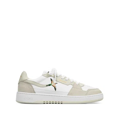 Axel Arigato Dice Lo Embroidered Leather Sneakers In White