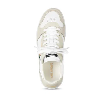 Axel Arigato Dice Lo Embroidered Leather Sneakers In White