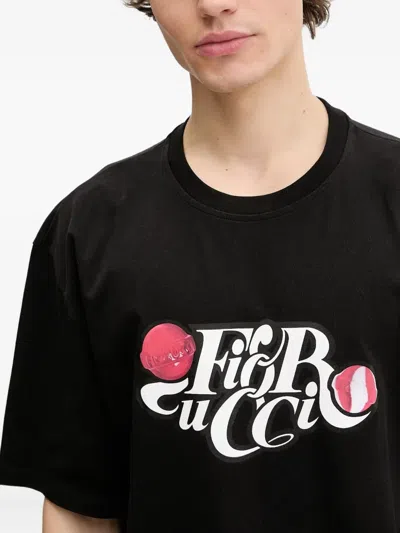Fiorucci Logo-print T-shirt In Black