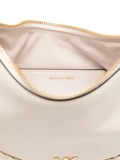 Michael Kors Kyla Small Leather Convertible Pochette In Neutral