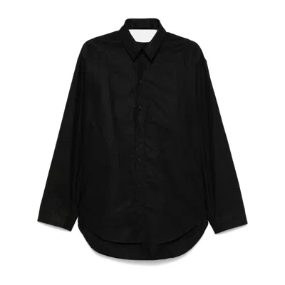 Balenciaga Suspended Shirt Dress In Black