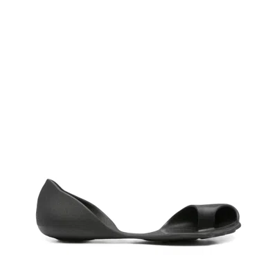 Balenciaga Anatomical Zero Rubber Slippers In Black