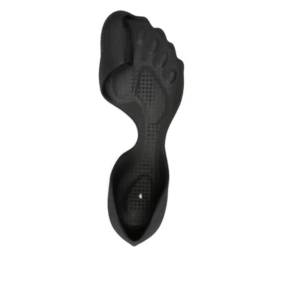 Balenciaga Anatomical Zero Rubber Slippers In Black