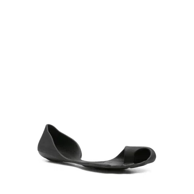 Balenciaga Anatomical Zero Rubber Slippers In Black