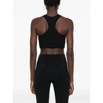 Balenciaga Activewear Sleeveless Top In Matt Nylon Blend In Black
