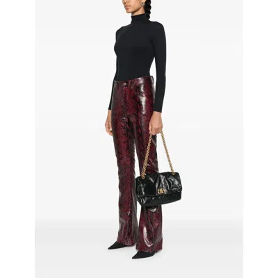 Balenciaga Shoulder Bags With Chain-link Strap And Metallic Hardware In Black