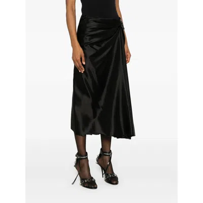 Balenciaga Draped Skirt In Black