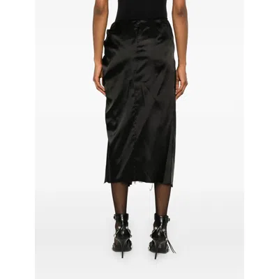 Balenciaga Draped Skirt In Black