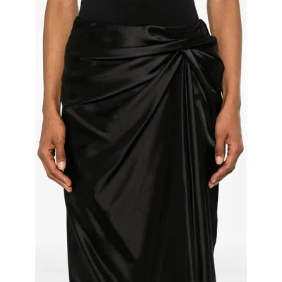 Balenciaga Draped Skirt In Black