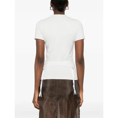 Balenciaga Chalk Stretch Cotton T-shirt In White