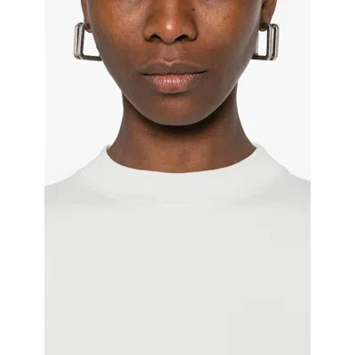 Balenciaga Chalk Stretch Cotton T-shirt In White