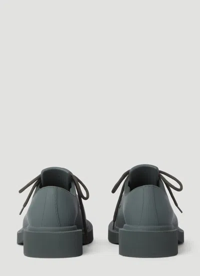 Balenciaga Bottle Green Eva Steroid Lace-up Shoes In Black