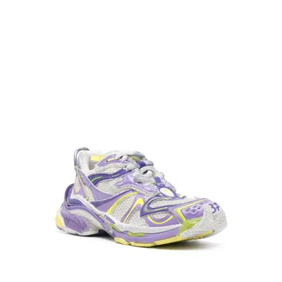 Balenciaga Runner 2 Lilac Yellow Polyurethane Sneakers In Purple