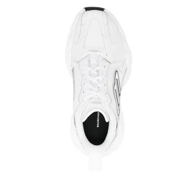 Balenciaga Monday Leather & Synthetic Sneakers In White