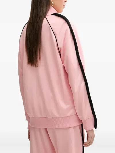 Fiorucci Panelled Zip-up Sweatshirt In Pink