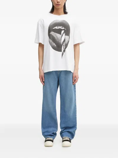 Fiorucci Graphic-print T-shirt In White