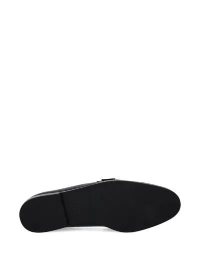 Hugo Boss Logo-plaque Loafers In Black