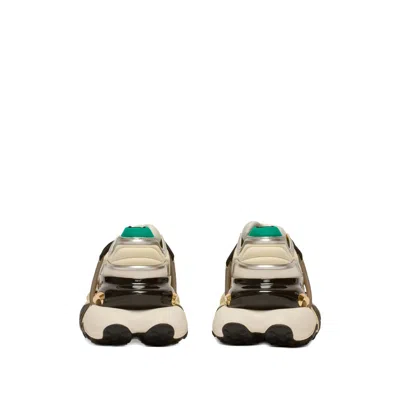 Balmain Unicorn Wave Sneakers In Neoprene In White