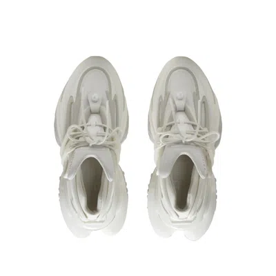 Balmain Unicorn Sneakers In Neoprene And Leather In White