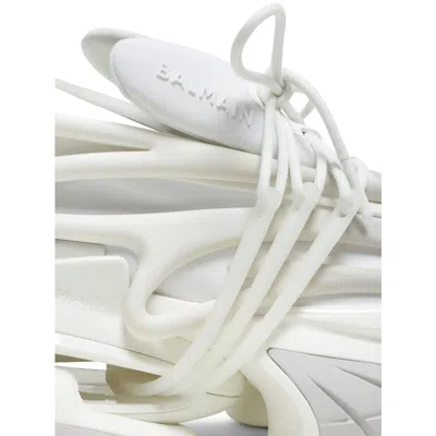 Balmain Unicorn Sneakers In Neoprene And Leather In White