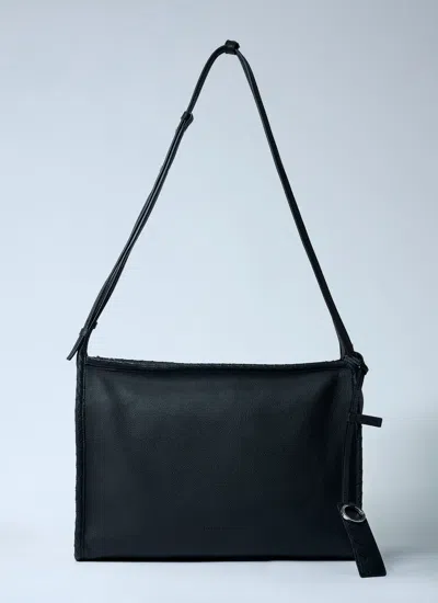 Bottega Veneta Men Corriere Crossbody Bag In Black