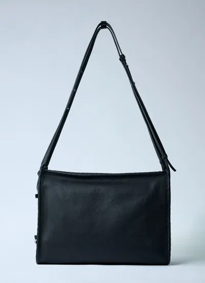 Bottega Veneta Men Corriere Crossbody Bag In Black