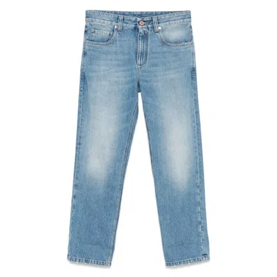 Brunello Cucinelli Denim Straight-leg Jeans In Blue