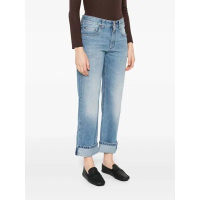 Brunello Cucinelli Denim Straight-leg Jeans In Blue
