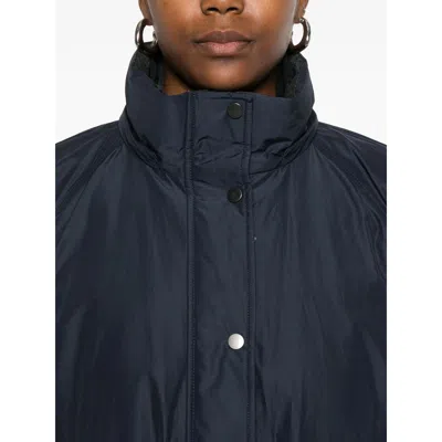 Brunello Cucinelli Women Knitted Hooded Down Jacket In Blue