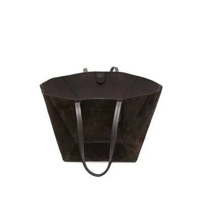 Brunello Cucinelli Stitched Duo Tote Bag In Brown