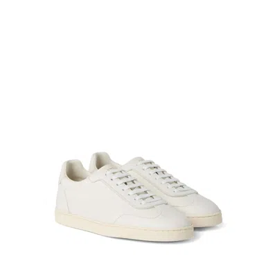Brunello Cucinelli Leather Sneakers In White