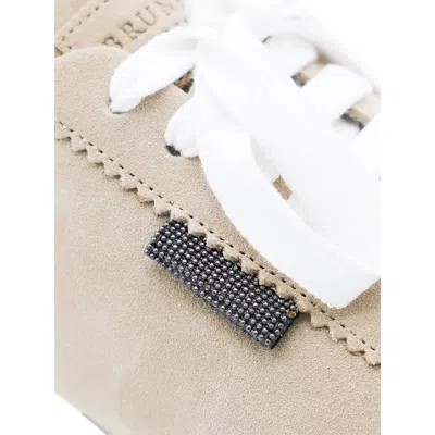 Brunello Cucinelli Sneakers Neutral, White In Neutral