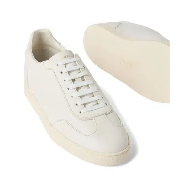 Brunello Cucinelli Leather Sneakers In White