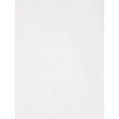 Brunello Cucinelli Sequin-embellished Frayed-hem Scarf In White