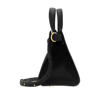 Burberry Mini Shopping Bag Adjustable Strap In Black