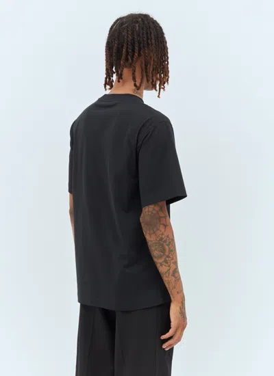 Burberry Short Sleeve T-shirt In Black