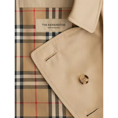 Burberry Long Kensington Heritage Trench Coat In Neutral