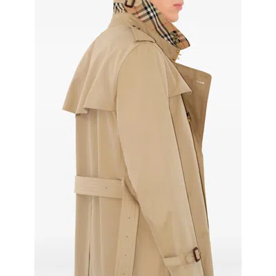 Burberry Long Kensington Heritage Trench Coat In Neutral