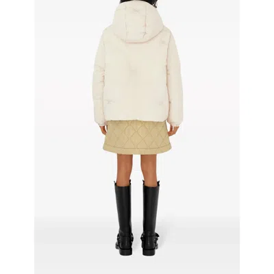 Burberry Almond Beige Quilted A-line Skirt In Neutral