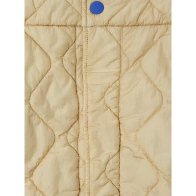 Burberry Almond Beige Quilted A-line Skirt In Neutral