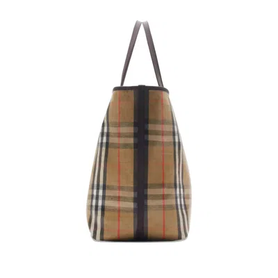 Burberry Beige Highlands Medium Tote Bag In White