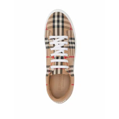 Burberry New Albridge Check Low-top Sneakers In Multi