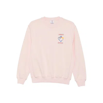 Casablanca Mountain Sports Crewneck Sweater In Pink