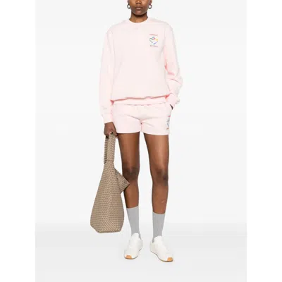 Casablanca Mountain Sports Crewneck Sweater In Pink