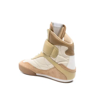 Chloé Chloè Kick Leather Sneakers In White