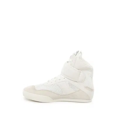 Chloé Mesh And Suede Kick High-top Sneakers In White